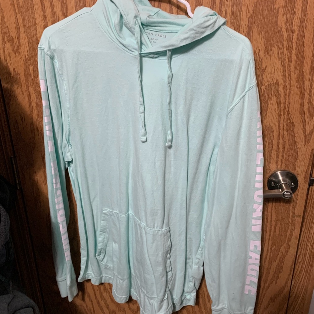 Men’s American Eagle Long Sleeve Hooded Shirt